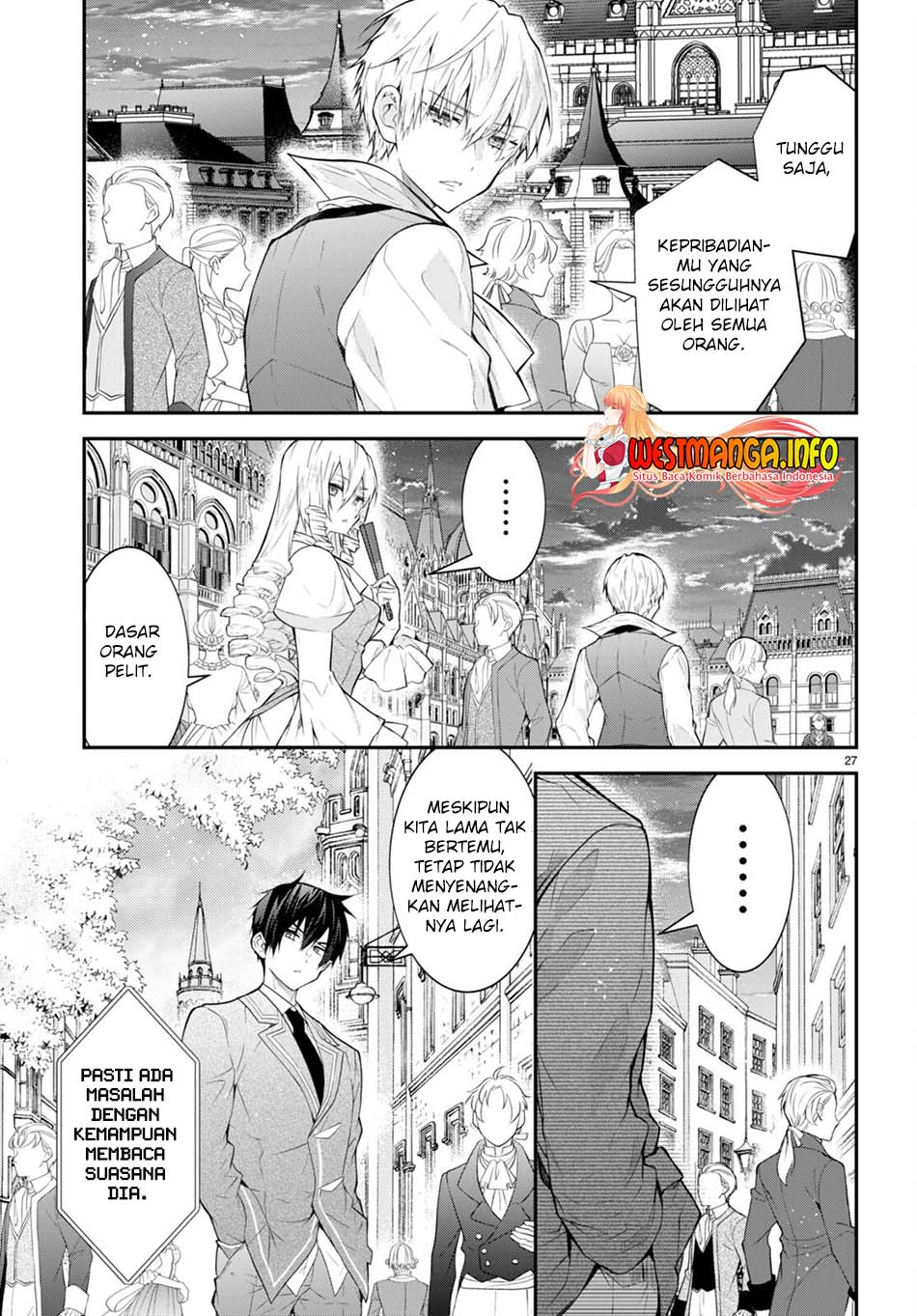 Otome Game Sekai wa Mob ni Kibishii Sekai Desu Chapter 45 Bahasa Indonesia