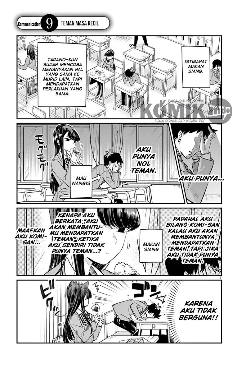 Komi-san wa Komyushou Desu. Chapter 9 Bahasa Indonesia