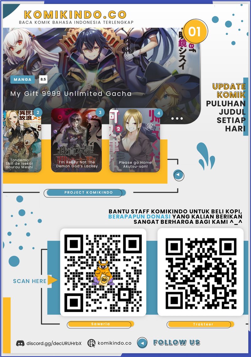 My Gift LVL 9999 Unlimited Gacha Chapter 27 Bahasa Indonesia
