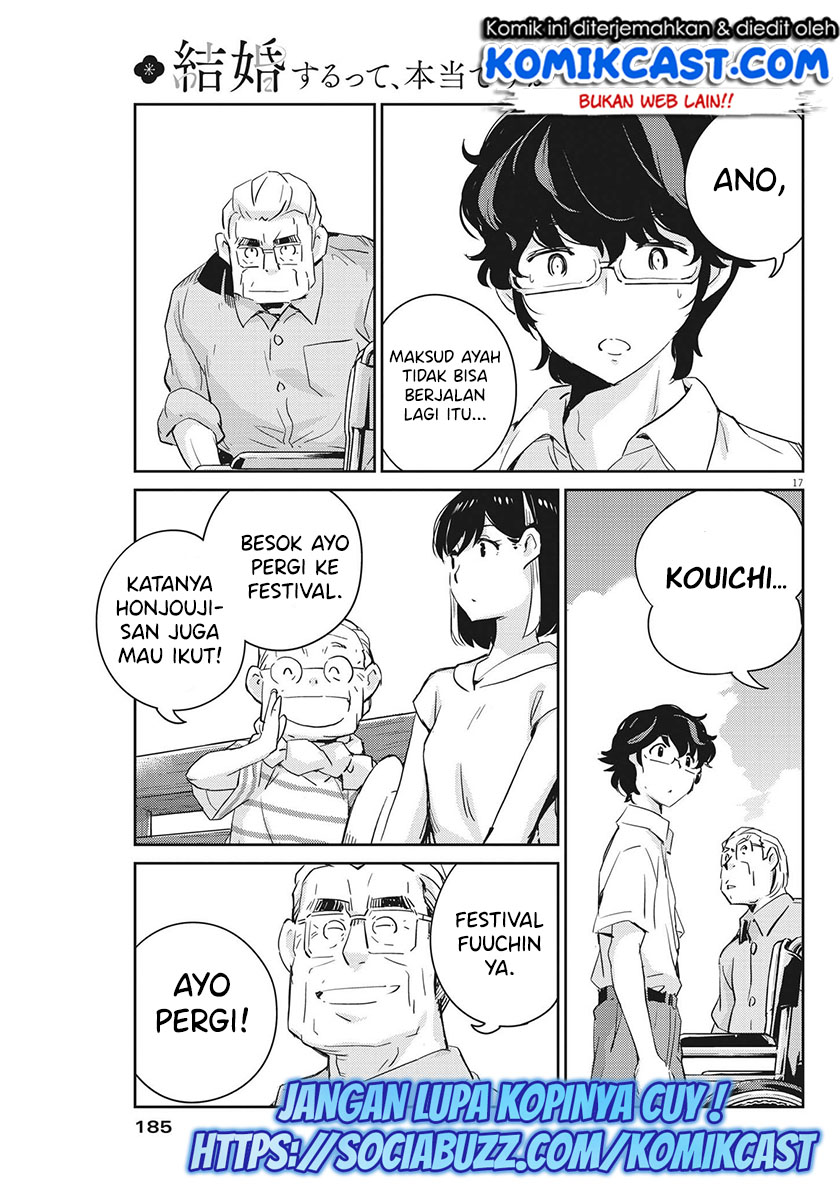 Kekkon Surutte, Hontou Desu Ka? Chapter 68 Bahasa Indonesia