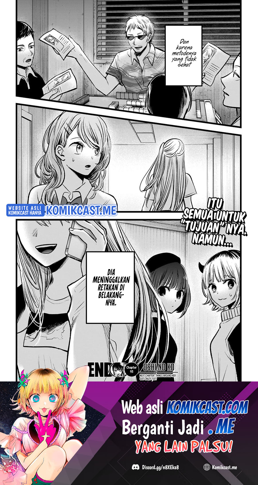 Oshi no Ko Chapter 93 Bahasa Indonesia