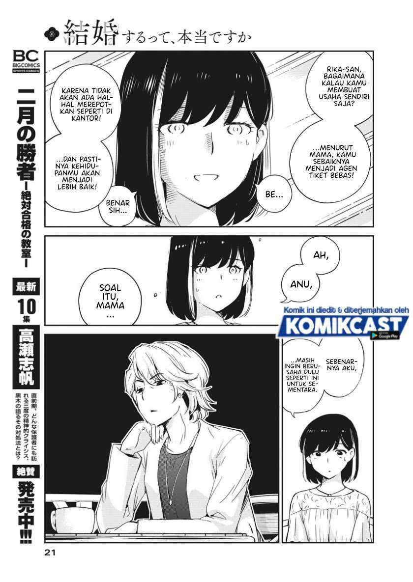 Kekkon Surutte, Hontou Desu Ka? Chapter 35 Bahasa Indonesia