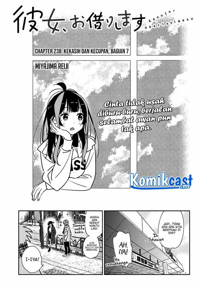 Kanojo, Okarishimasu Chapter 238 Bahasa Indonesia
