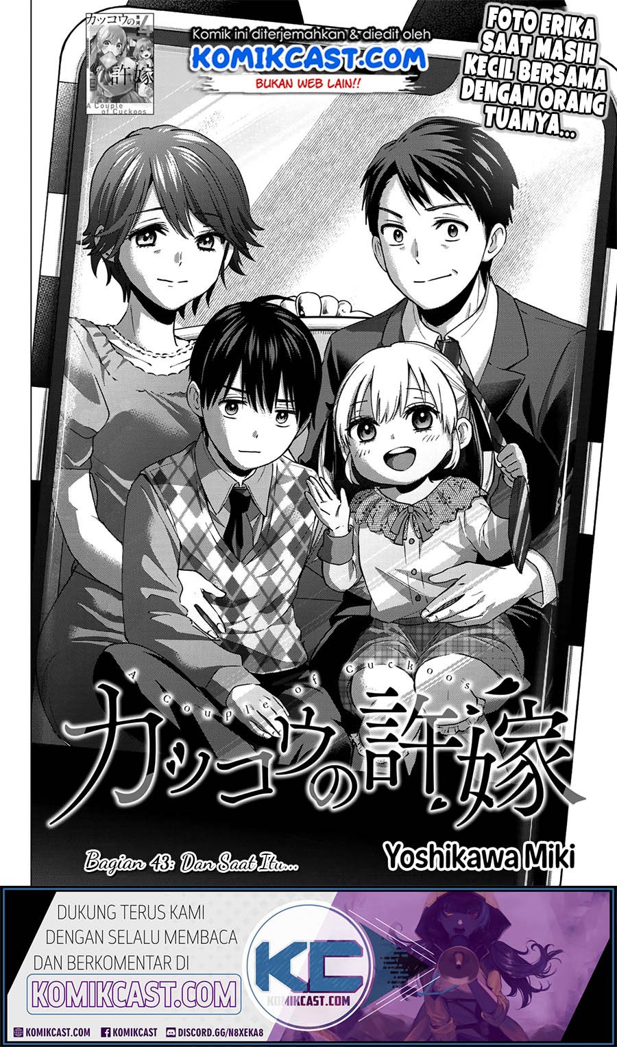 Kakkou no Iinazuke Chapter 43 Bahasa Indonesia