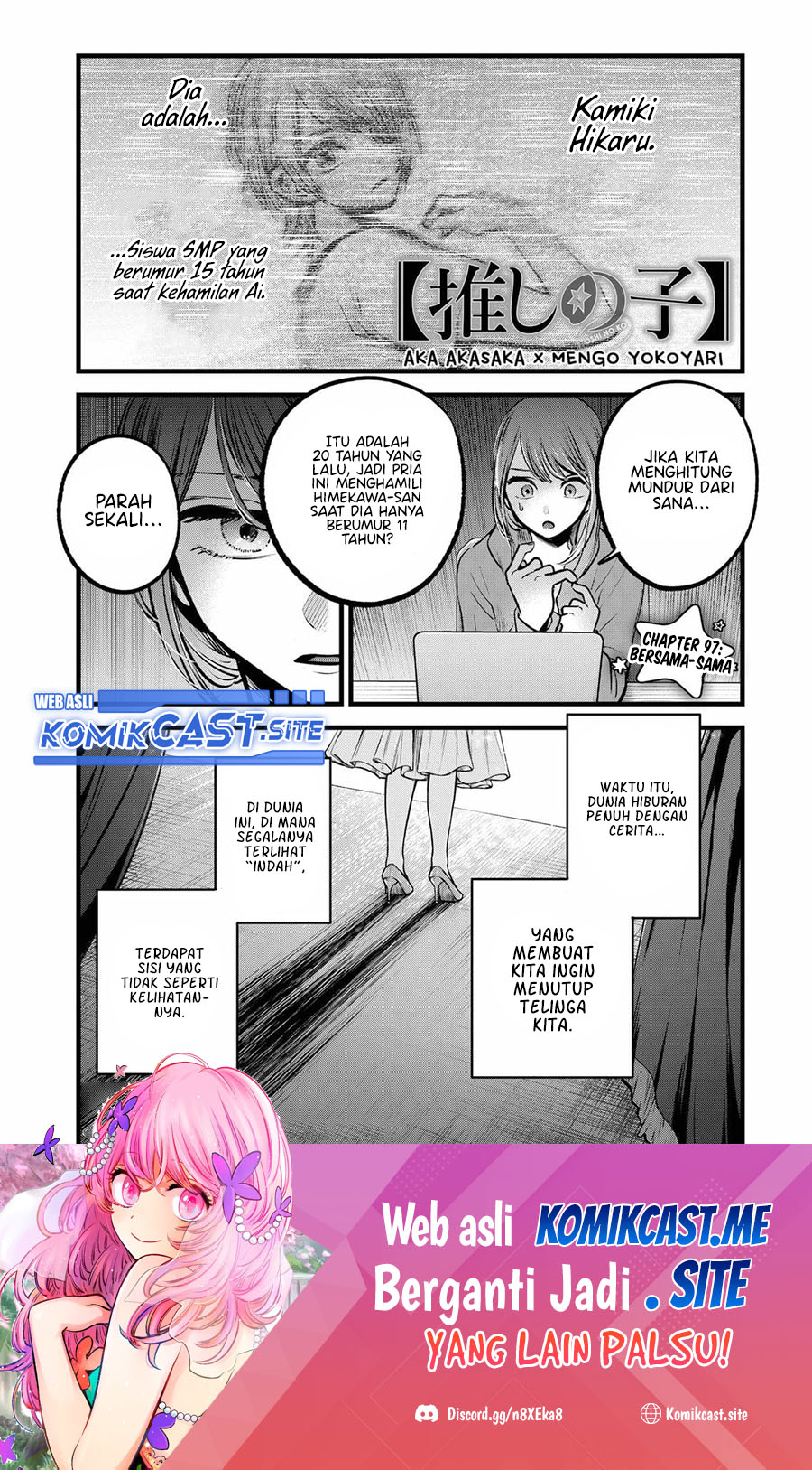 Oshi no Ko Chapter 97 Bahasa Indonesia