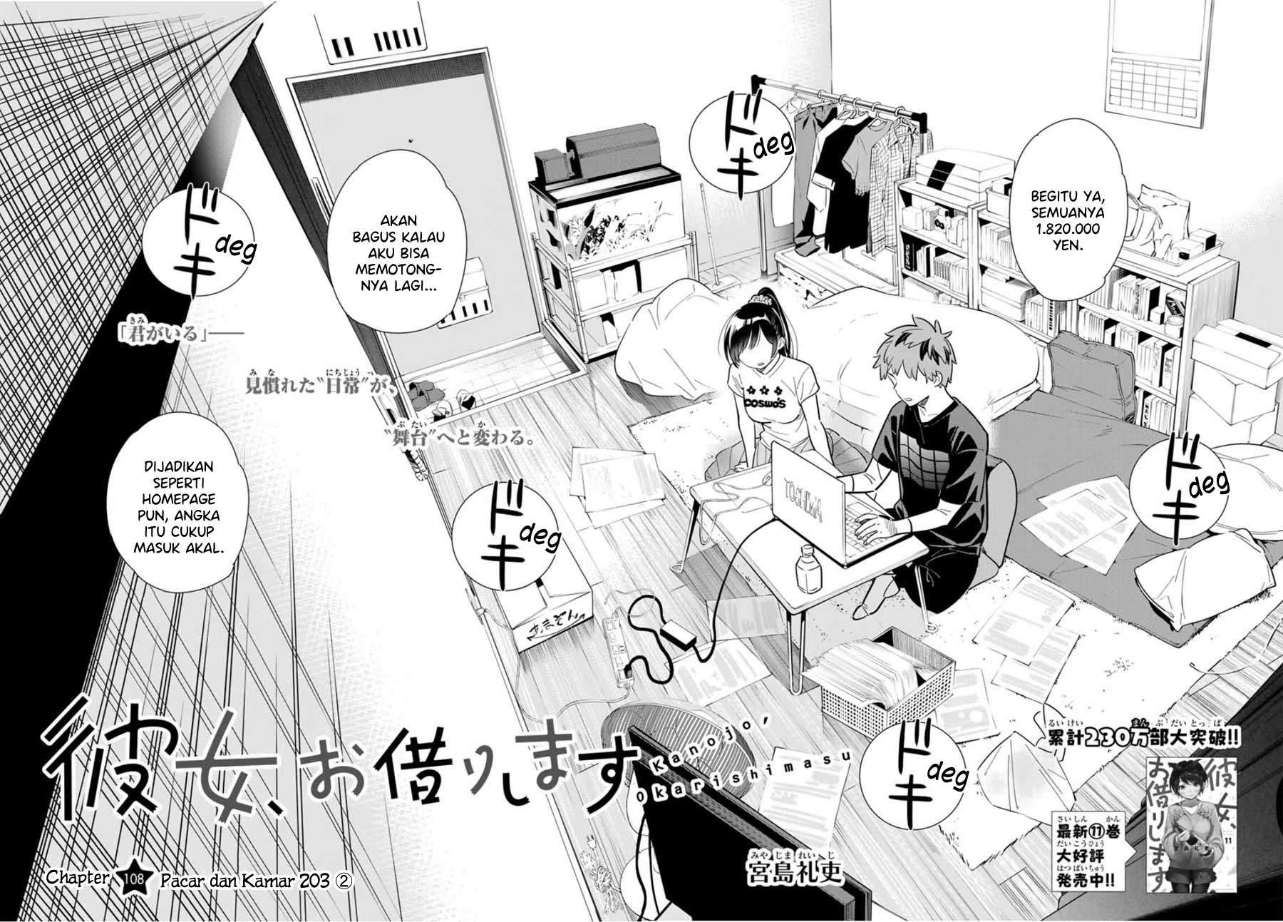 Kanojo, Okarishimasu Chapter 108 Bahasa Indonesia