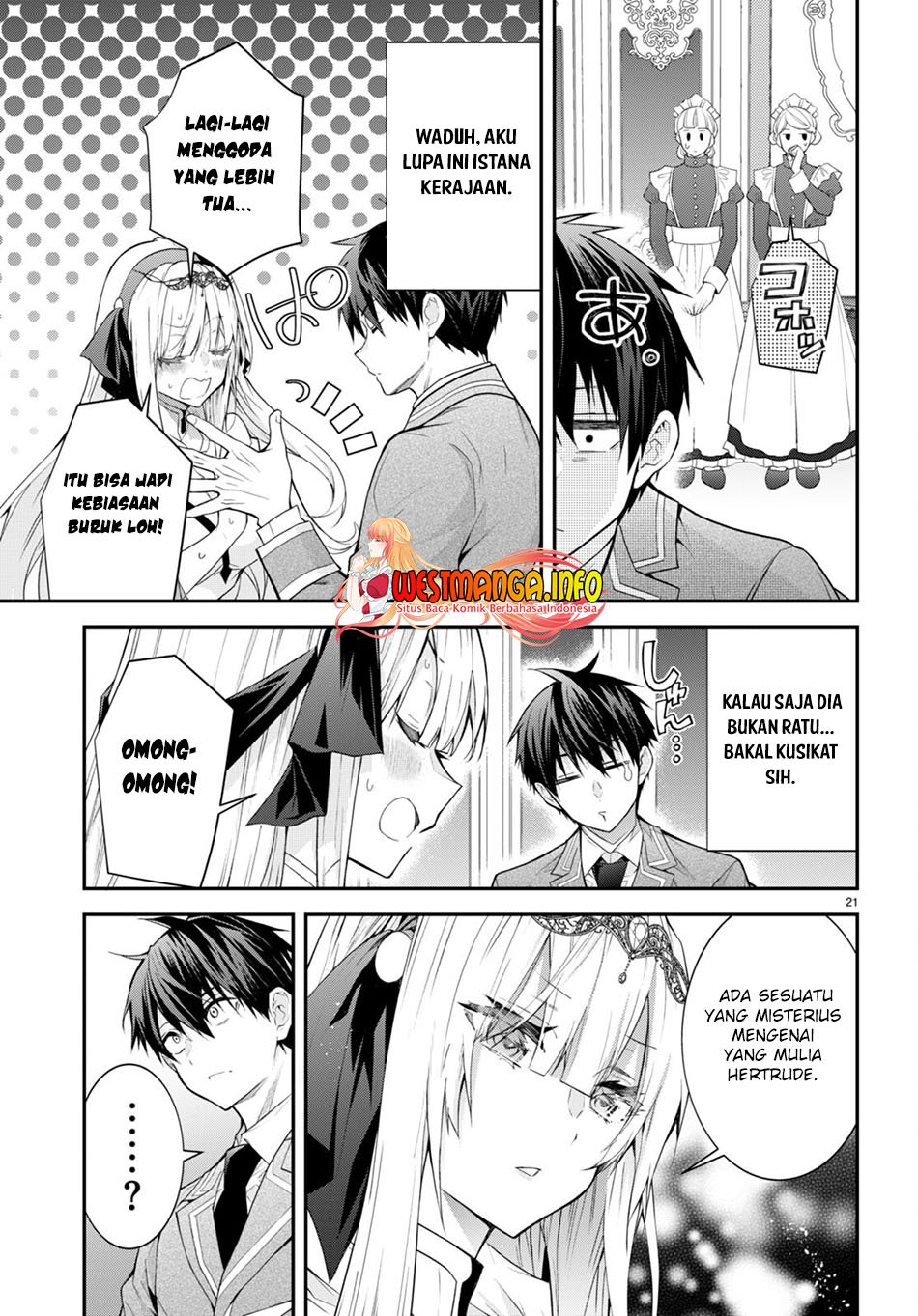 Otome Game Sekai wa Mob ni Kibishii Sekai Desu Chapter 45 Bahasa Indonesia