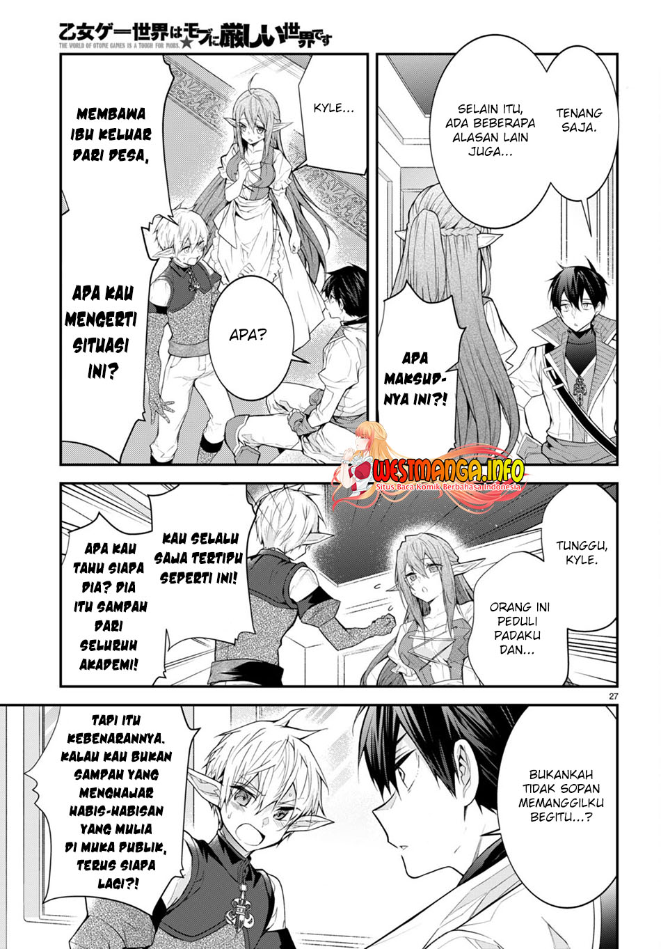 Otome Game Sekai wa Mob ni Kibishii Sekai Desu Chapter 44 Bahasa Indonesia