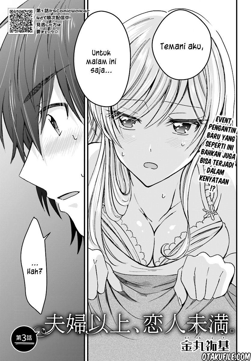 Fuufu Ijou, Koibito Miman. Chapter 03 Bahasa Indonesia