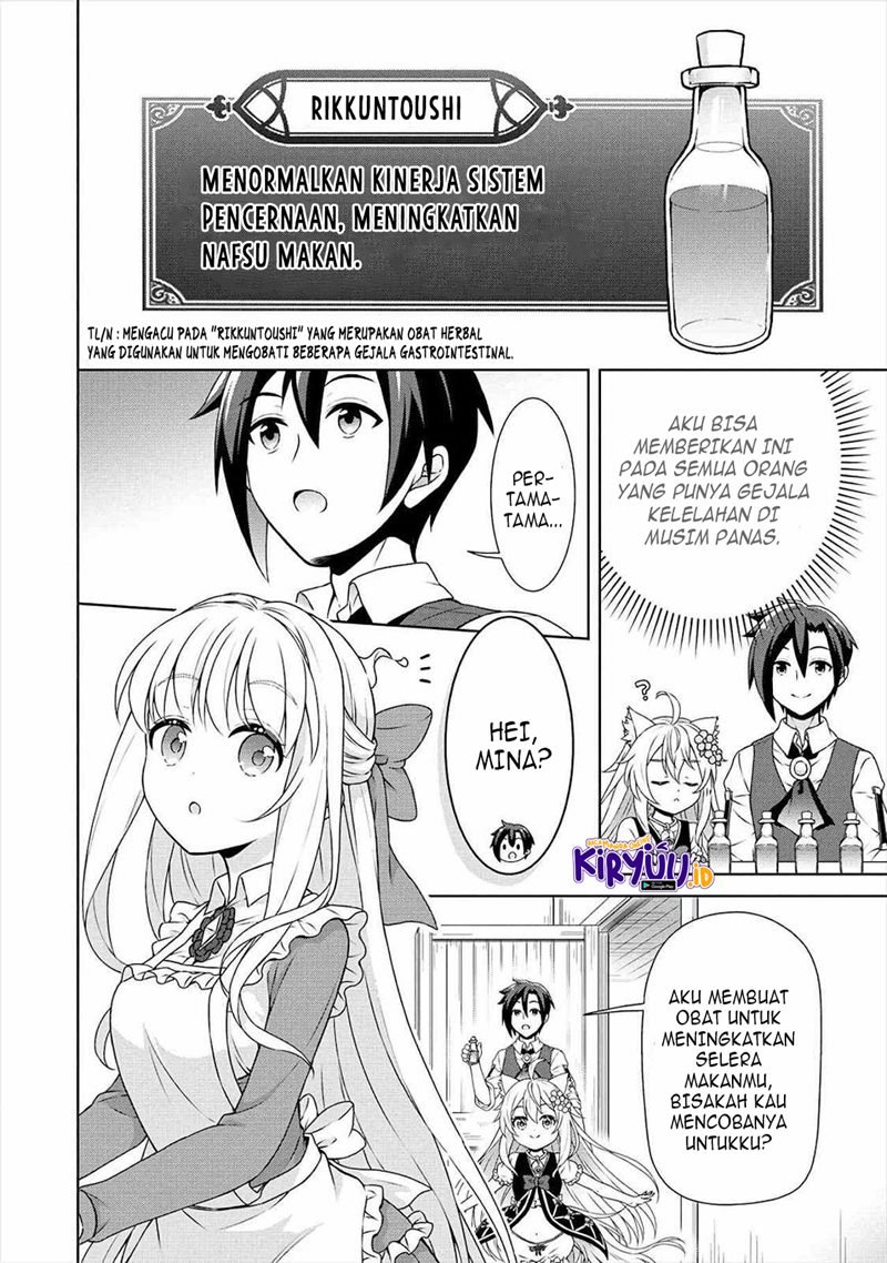 Cheat Kusushi no Slow Life: Isekai ni Tsukurou Drugstore Chapter 34 Bahasa Indonesia