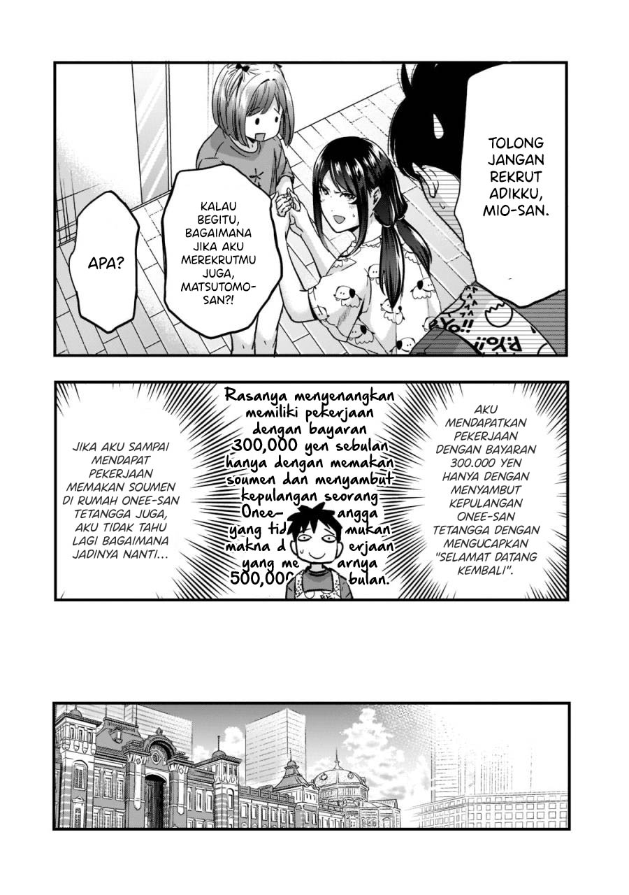 It’s Fun Having a 300,000 yen a Month Job Welcoming Home an Onee-san Who Doesn’t Find Meaning in a Job That Pays Her 500,000 yen a Month Chapter 22 Bahasa Indonesia