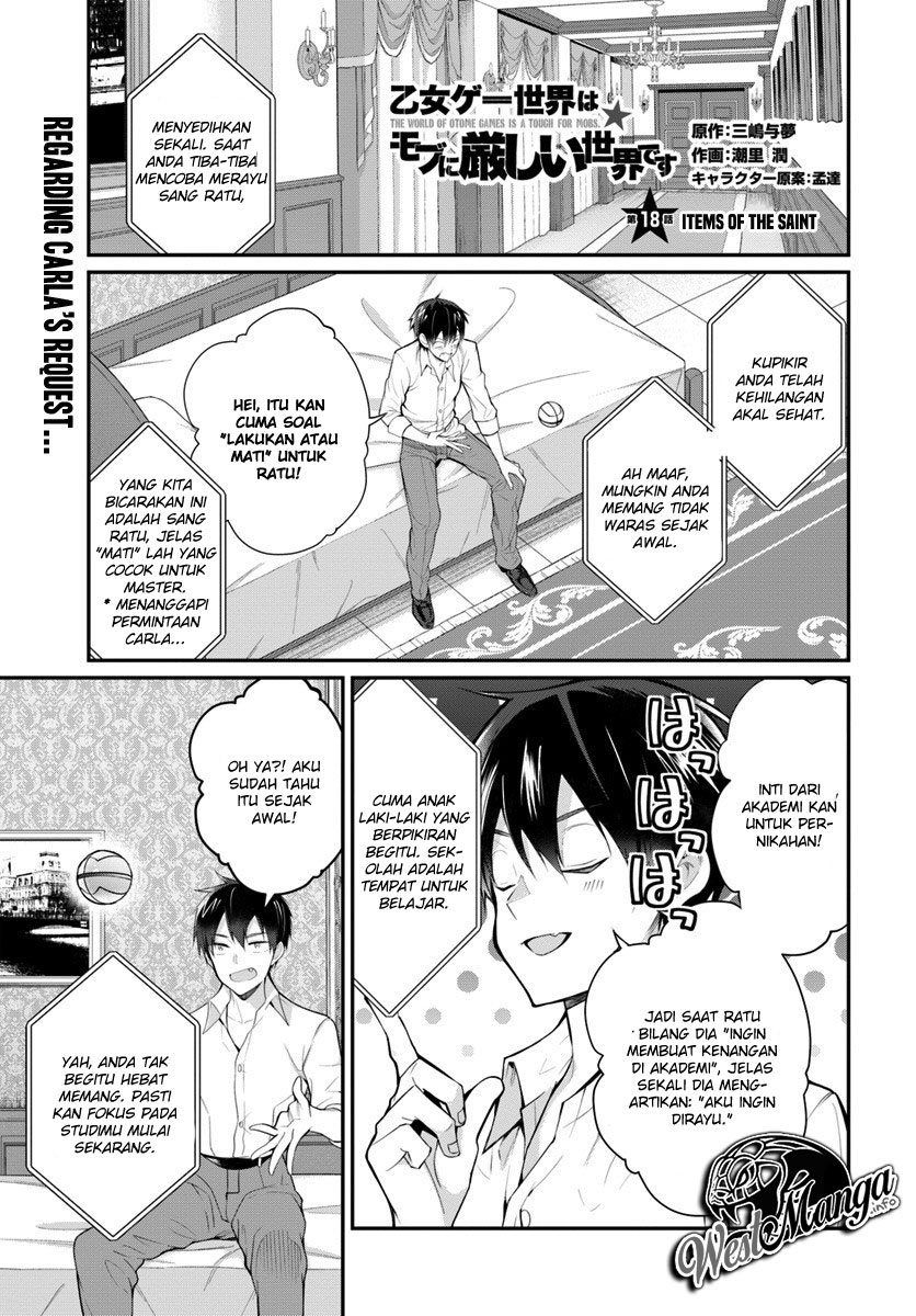 Otome Game Sekai wa Mob ni Kibishii Sekai Desu Chapter 18 Bahasa Indonesia