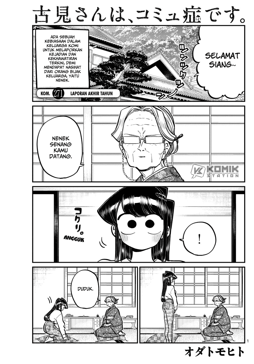 Komi-san wa Komyushou Desu. Chapter 271 Bahasa Indonesia