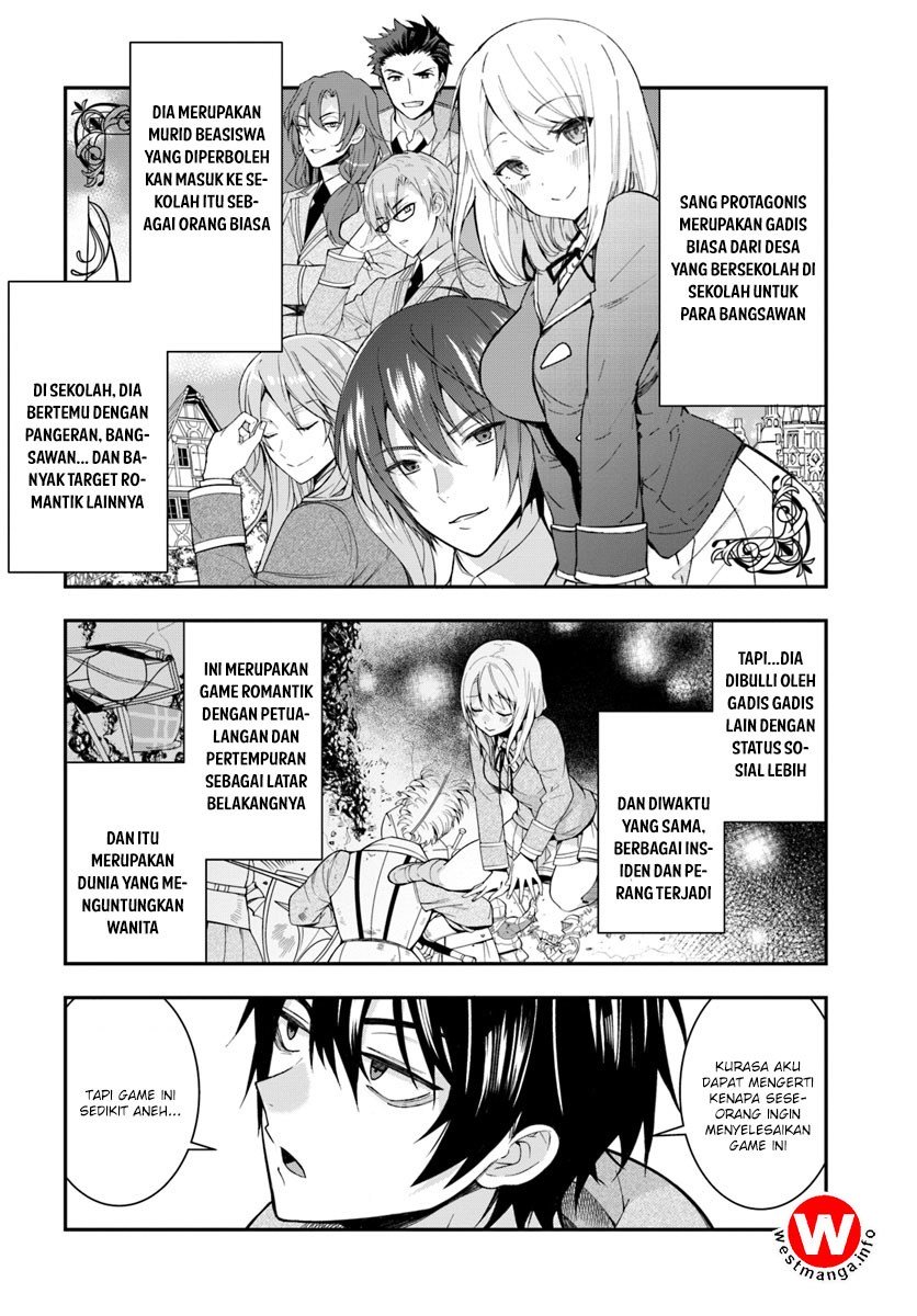 Otome Game Sekai wa Mob ni Kibishii Sekai Desu Chapter 01 Bahasa Indonesia