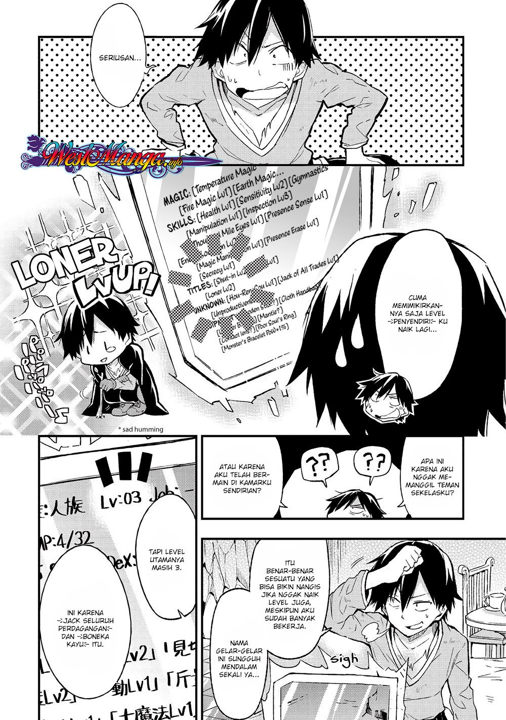 Hitoribocchi no Isekai Kouryaku Chapter 05 Bahasa Indonesia