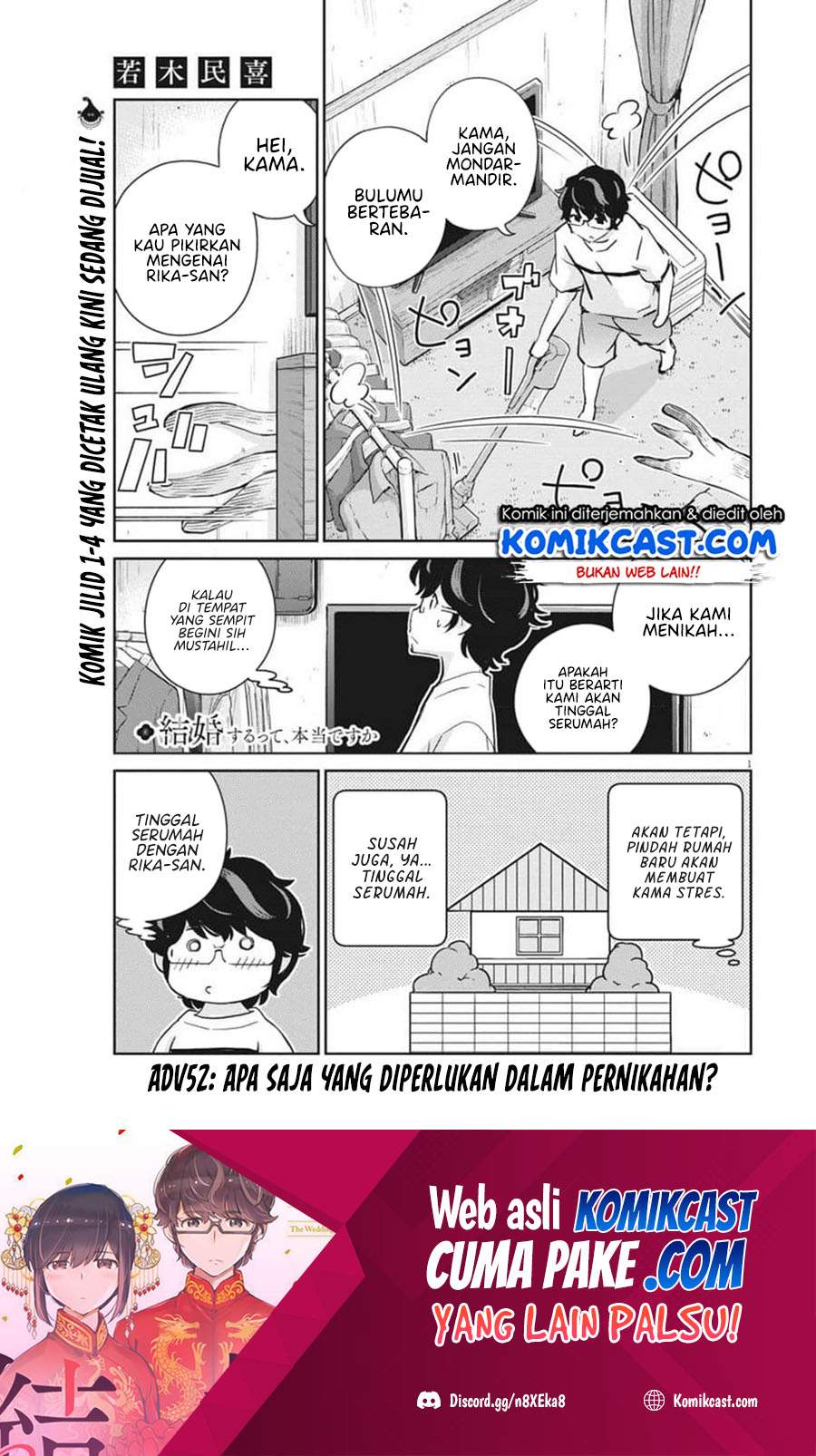 Kekkon Surutte, Hontou Desu Ka? Chapter 52 Bahasa Indonesia