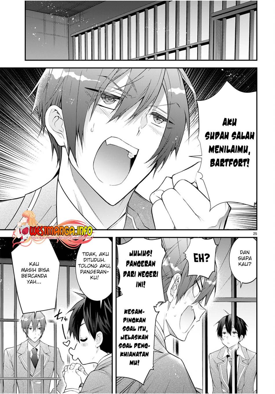 Otome Game Sekai wa Mob ni Kibishii Sekai Desu Chapter 46 Bahasa Indonesia