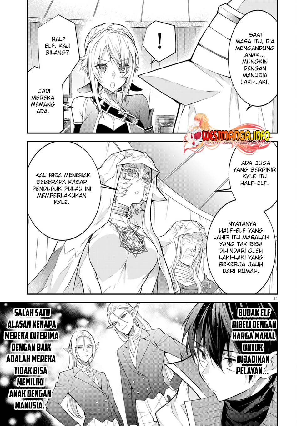 Otome Game Sekai wa Mob ni Kibishii Sekai Desu Chapter 44 Bahasa Indonesia