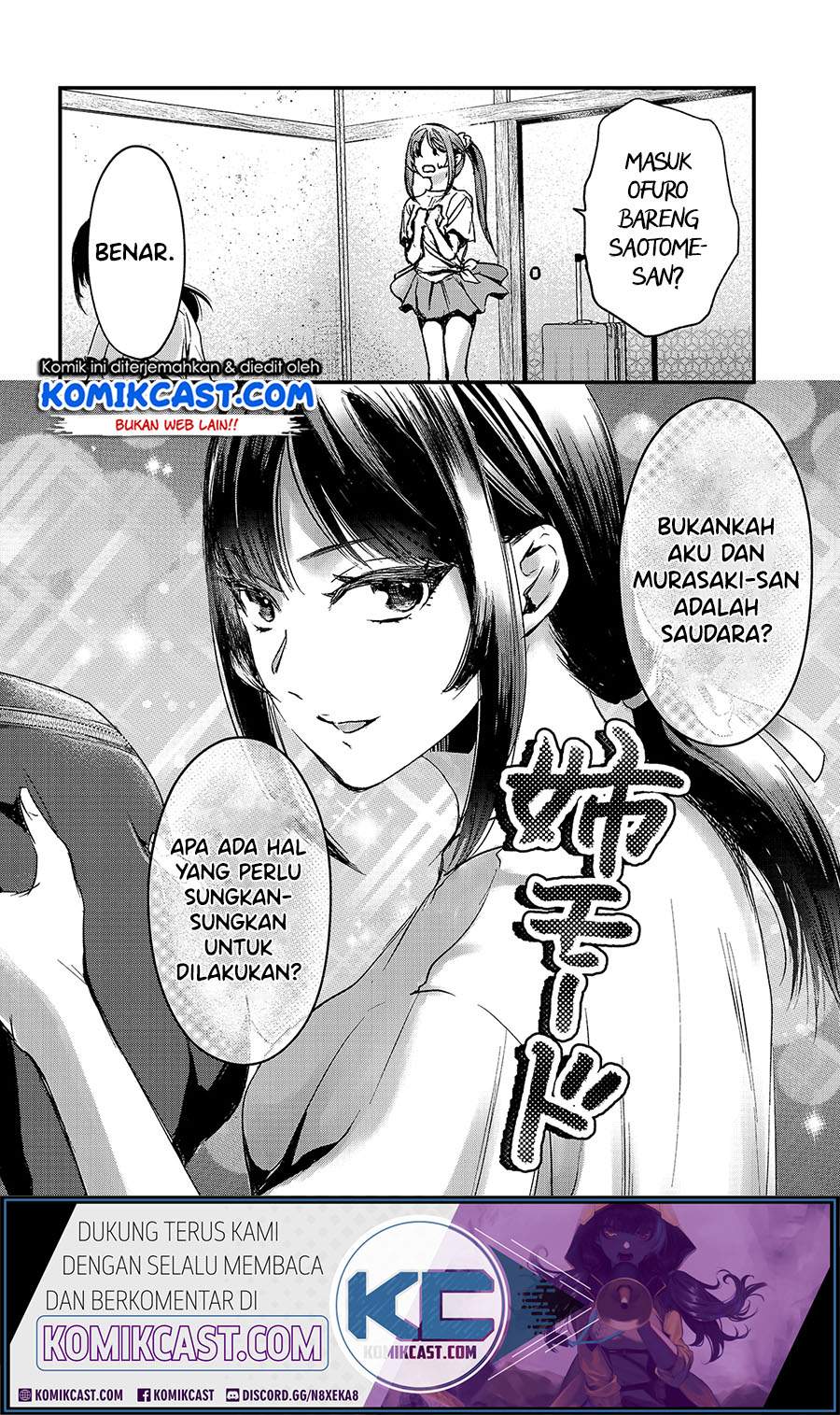 It’s Fun Having a 300,000 yen a Month Job Welcoming Home an Onee-san Who Doesn’t Find Meaning in a Job That Pays Her 500,000 yen a Month Chapter 14 Bahasa Indonesia