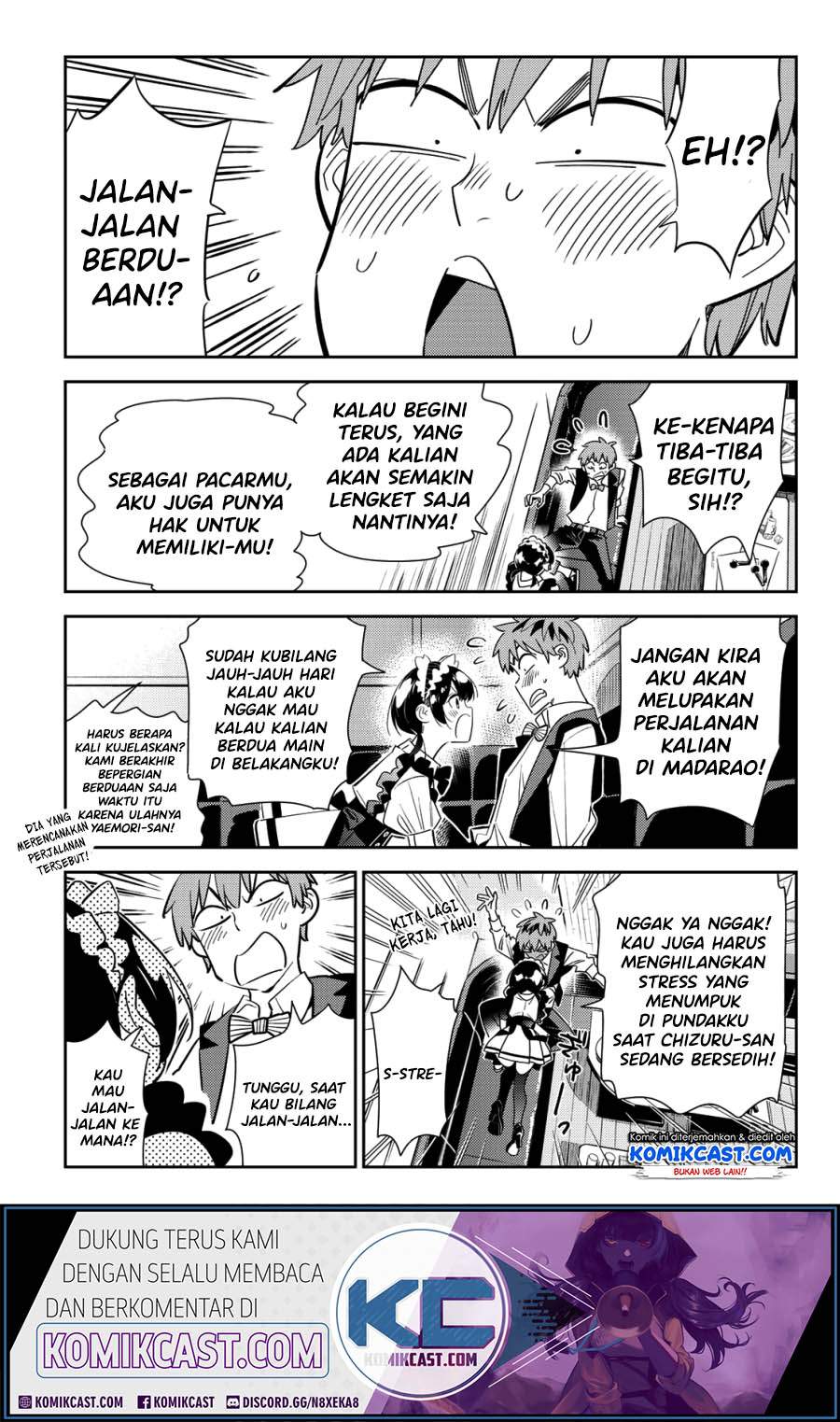 Kanojo, Okarishimasu Chapter 168 Bahasa Indonesia