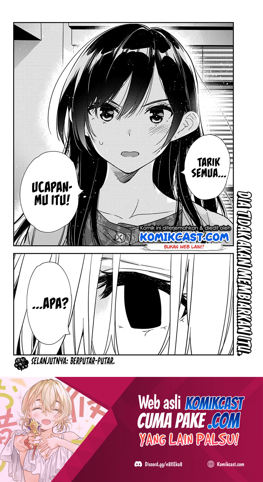 Kanojo, Okarishimasu Chapter 216 Bahasa Indonesia