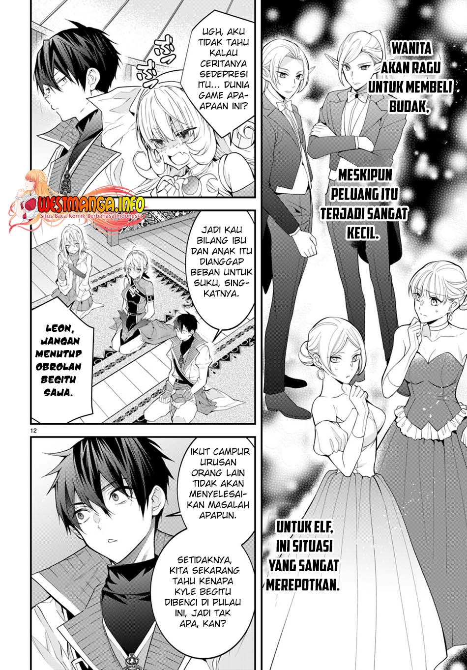 Otome Game Sekai wa Mob ni Kibishii Sekai Desu Chapter 44 Bahasa Indonesia