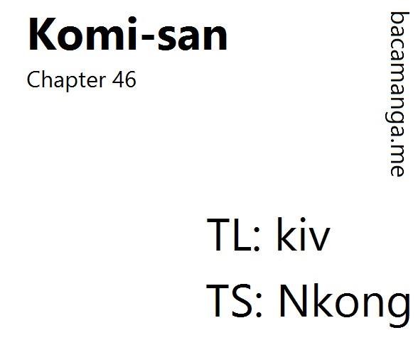 Komi-san wa Komyushou Desu. Chapter 49 Bahasa Indonesia