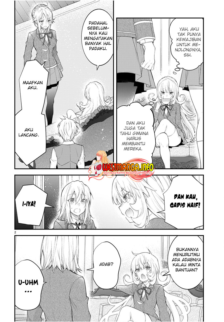 Otome Game Sekai wa Mob ni Kibishii Sekai Desu Chapter 48 Bahasa Indonesia