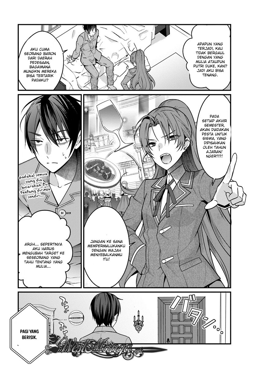 Otome Game Sekai wa Mob ni Kibishii Sekai Desu Chapter 07.1 Bahasa Indonesia