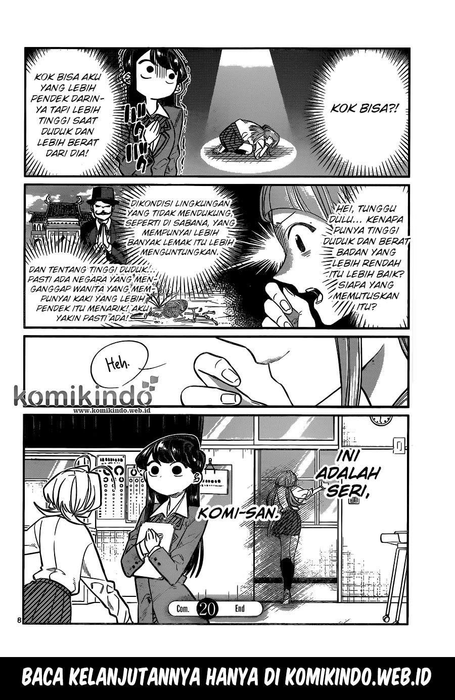 Komi-san wa Komyushou Desu. Chapter 20 Bahasa Indonesia