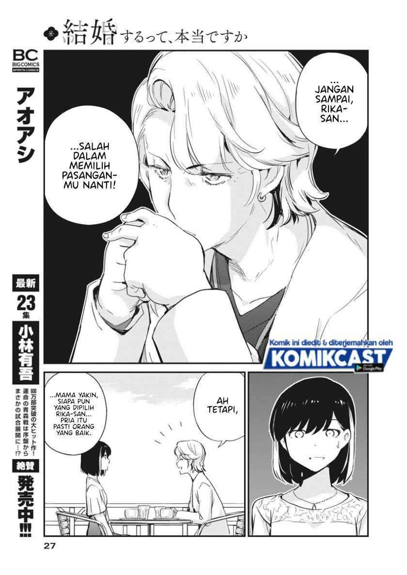 Kekkon Surutte, Hontou Desu Ka? Chapter 35 Bahasa Indonesia