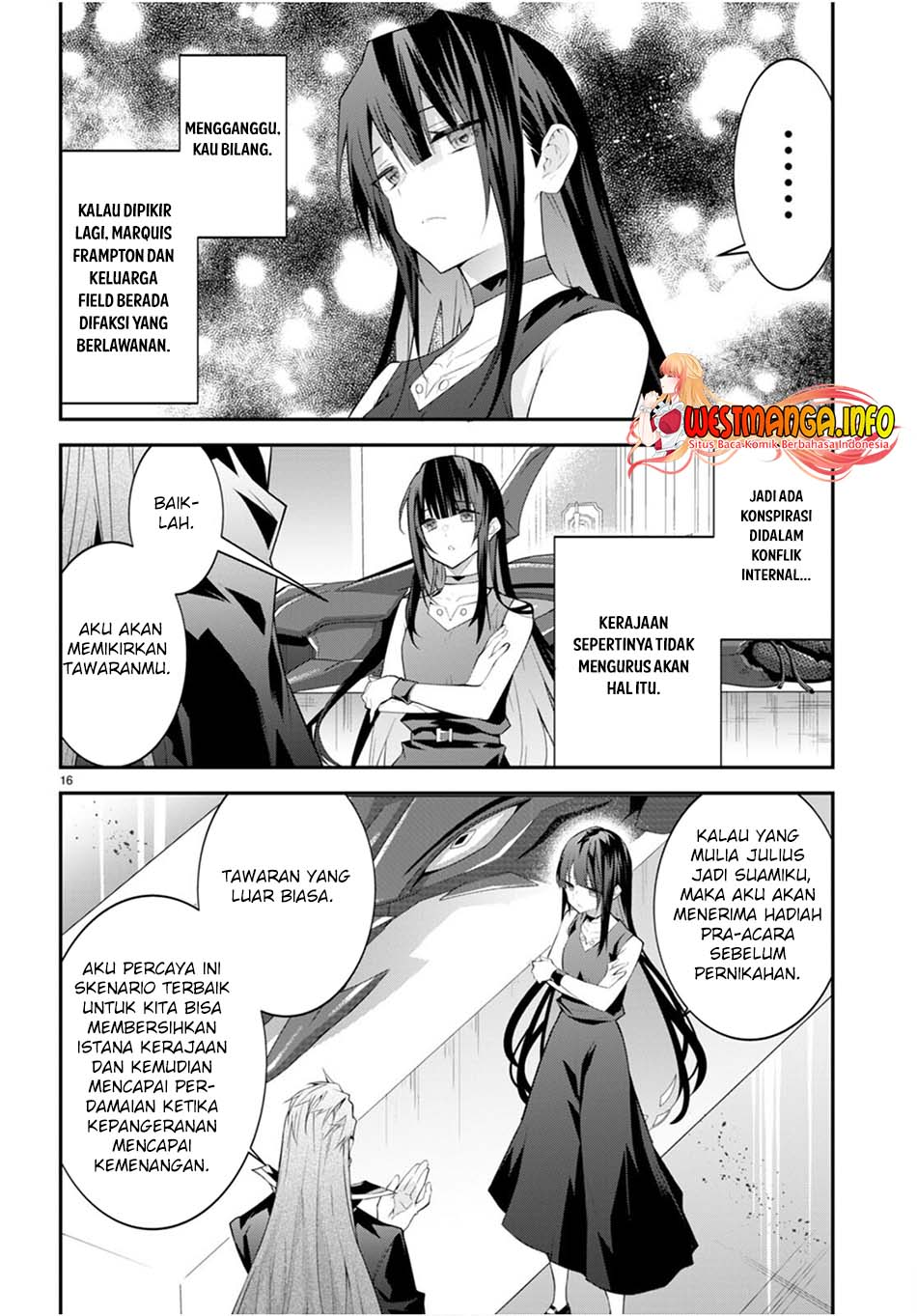 Otome Game Sekai wa Mob ni Kibishii Sekai Desu Chapter 46 Bahasa Indonesia