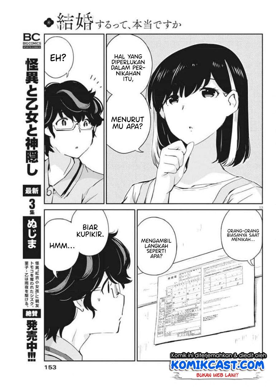 Kekkon Surutte, Hontou Desu Ka? Chapter 51 Bahasa Indonesia