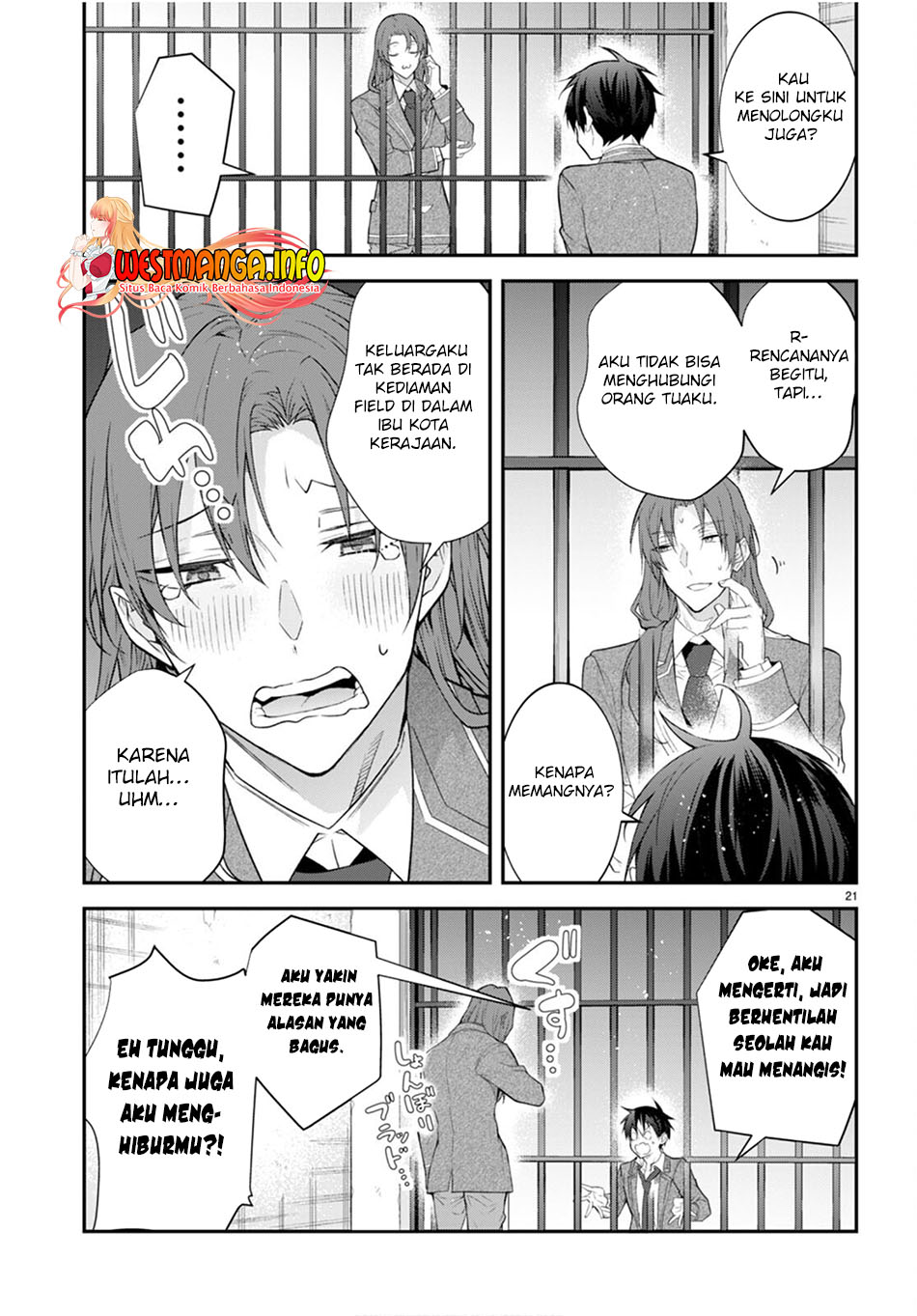 Otome Game Sekai wa Mob ni Kibishii Sekai Desu Chapter 48 Bahasa Indonesia