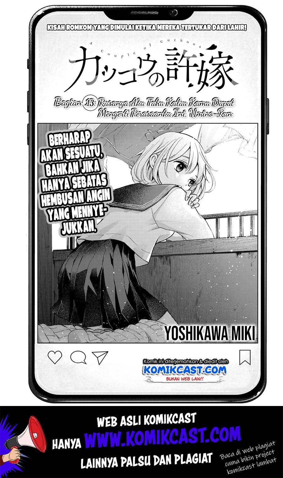 Kakkou no Iinazuke Chapter 13 Bahasa Indonesia