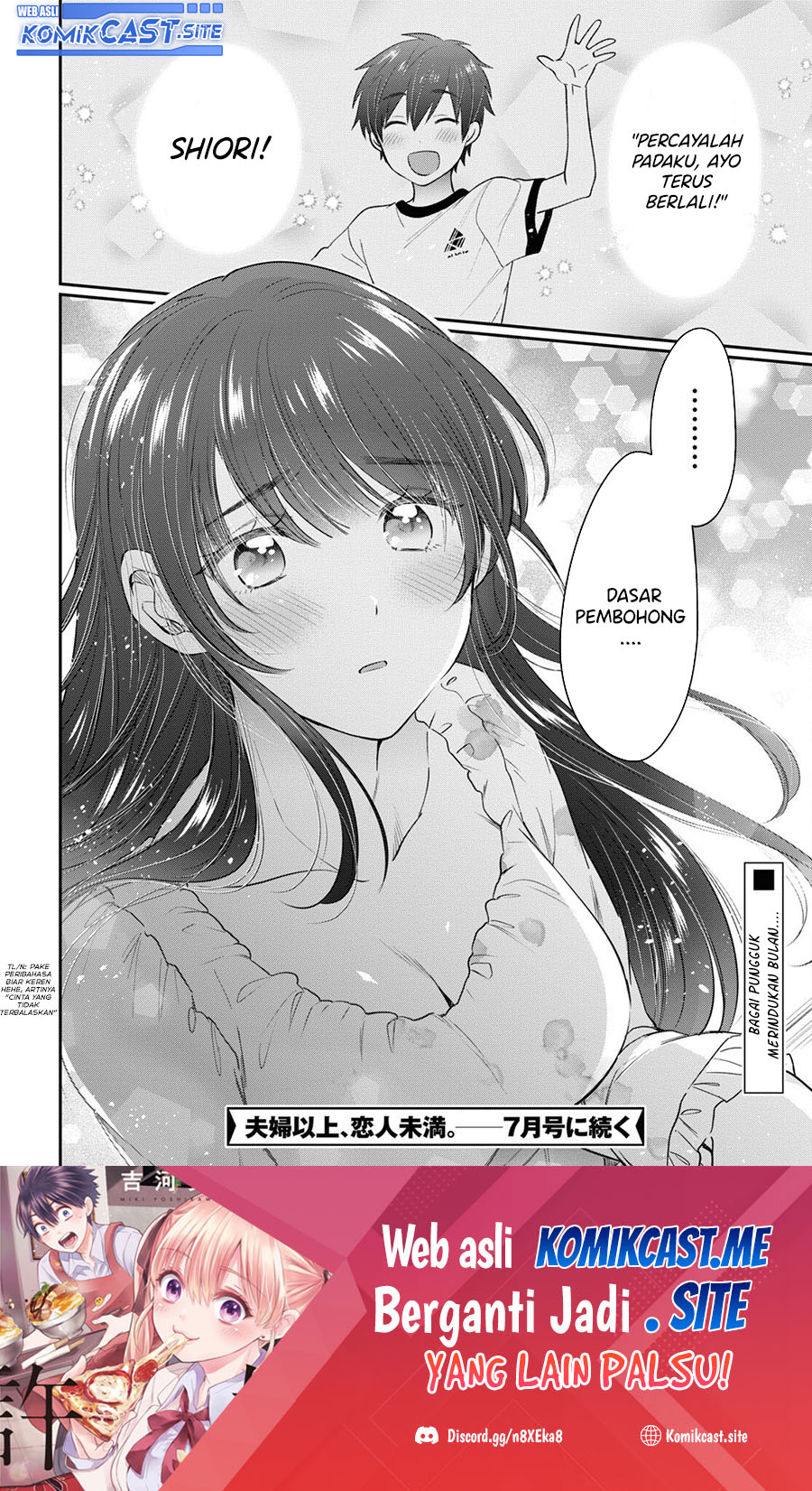 Fuufu Ijou, Koibito Miman. Chapter 49 Bahasa Indonesia