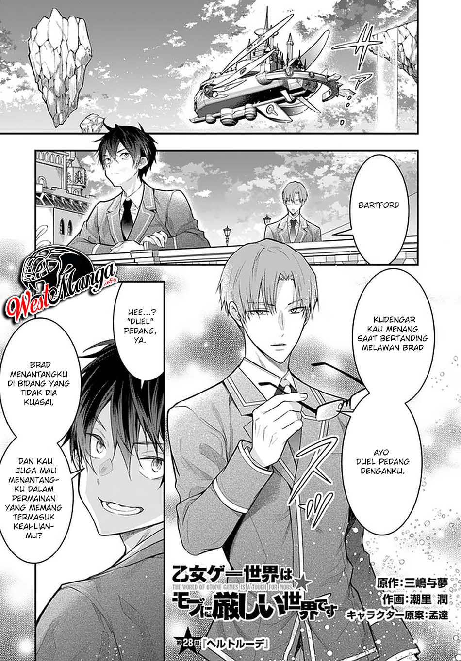 Otome Game Sekai wa Mob ni Kibishii Sekai Desu Chapter 28 Bahasa Indonesia