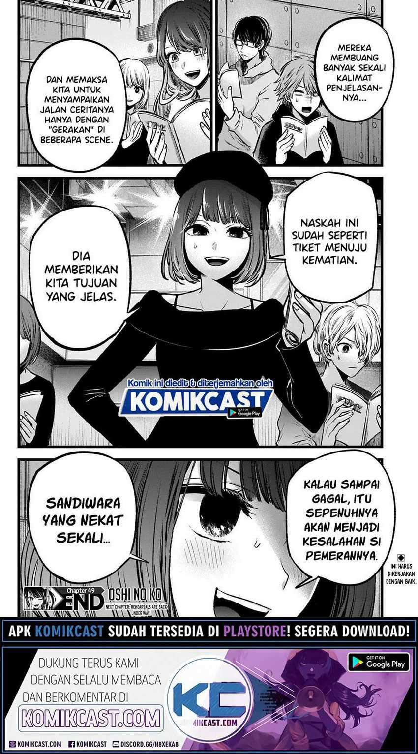Oshi no Ko Chapter 49 Bahasa Indonesia