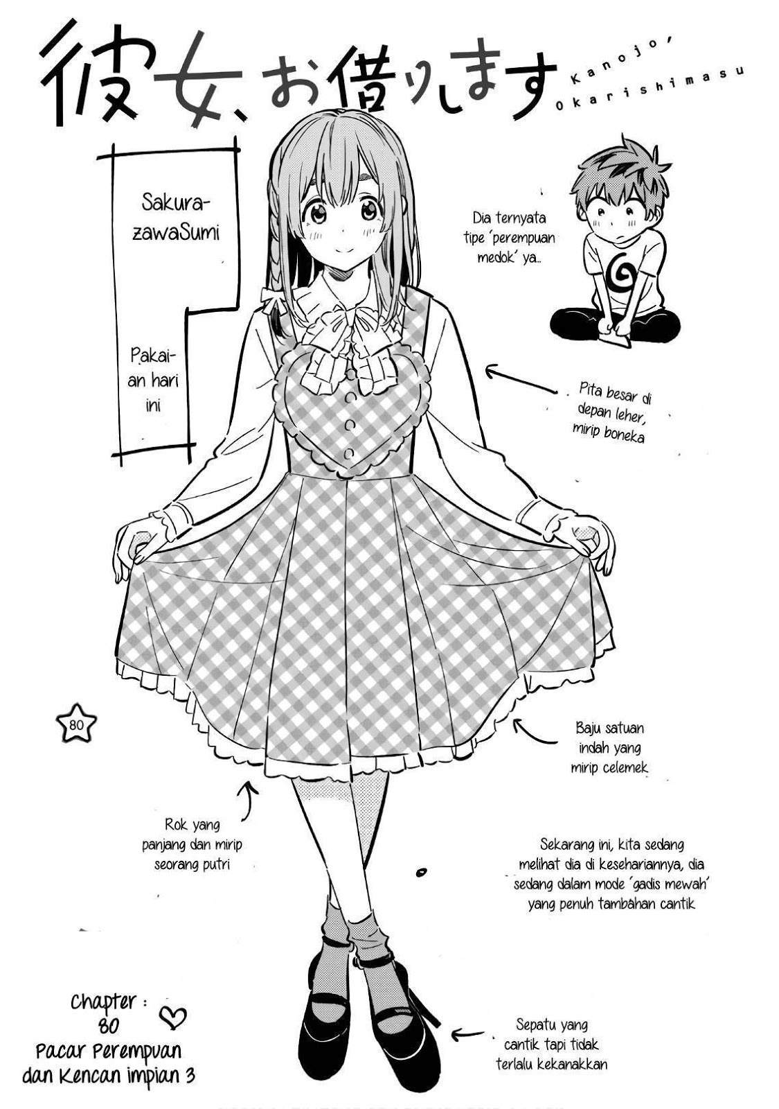 Kanojo, Okarishimasu Chapter 80 Bahasa Indonesia