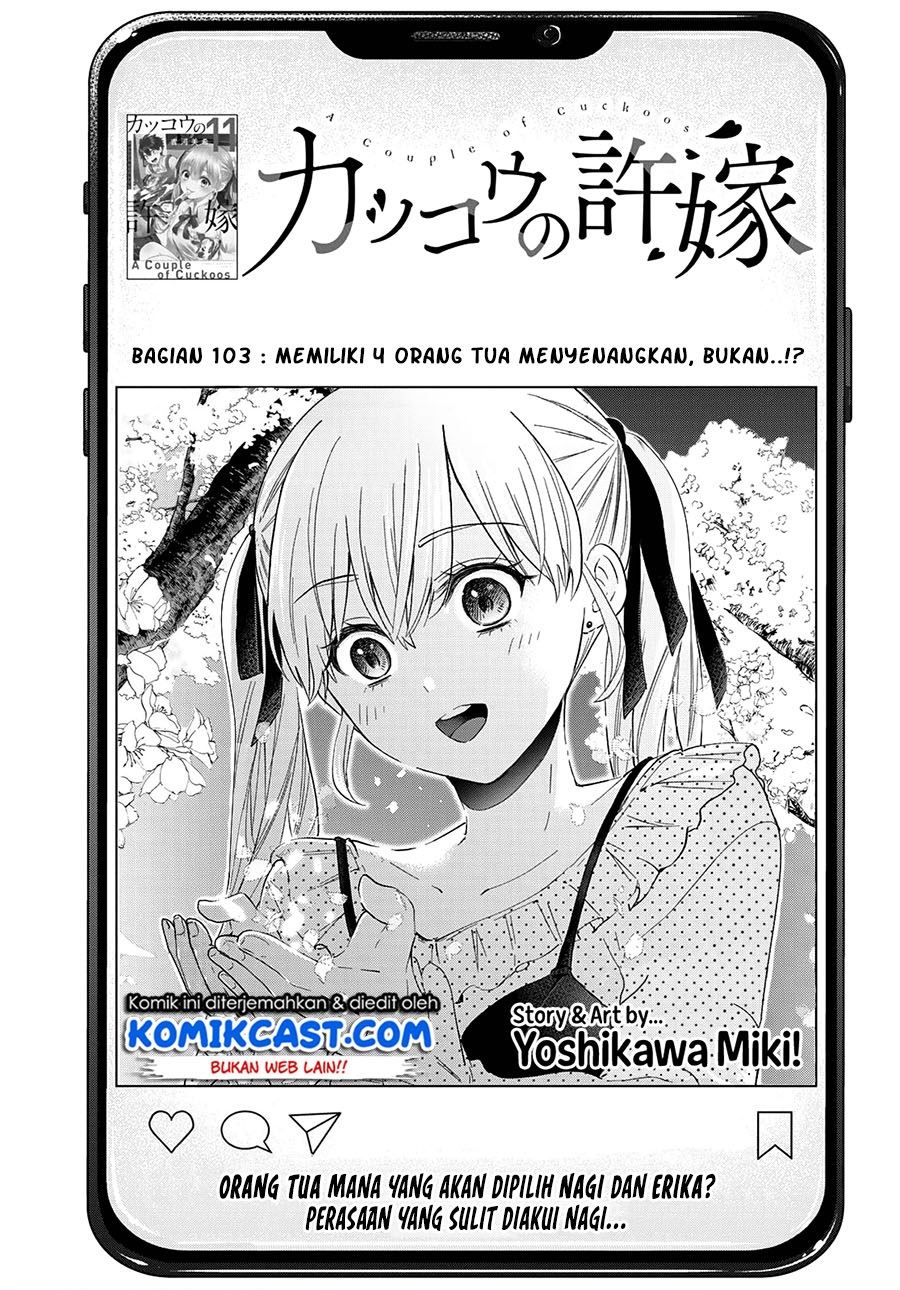 Kakkou no Iinazuke Chapter 103 Bahasa Indonesia