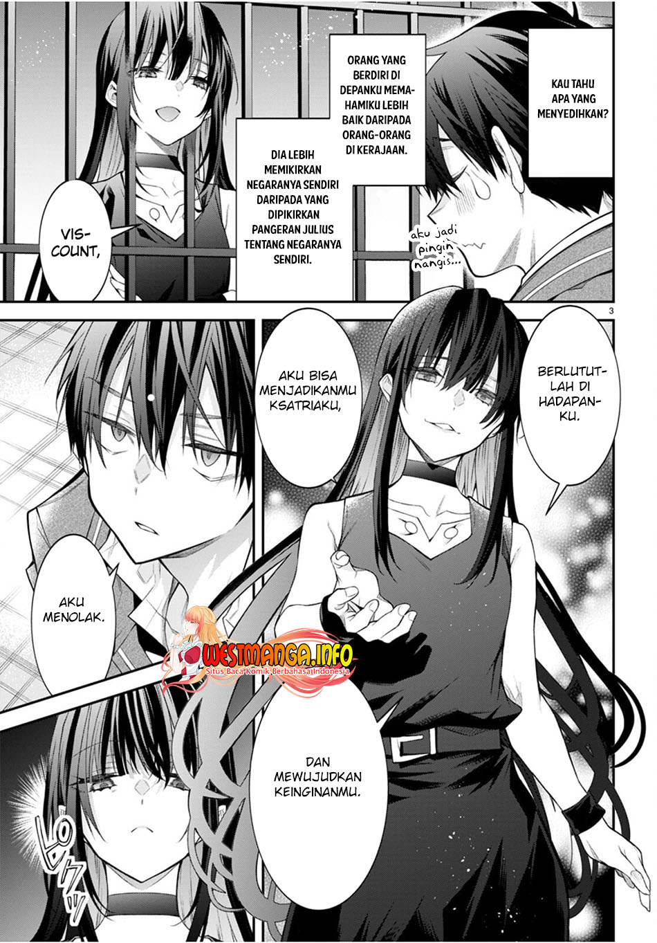 Otome Game Sekai wa Mob ni Kibishii Sekai Desu Chapter 47 Bahasa Indonesia