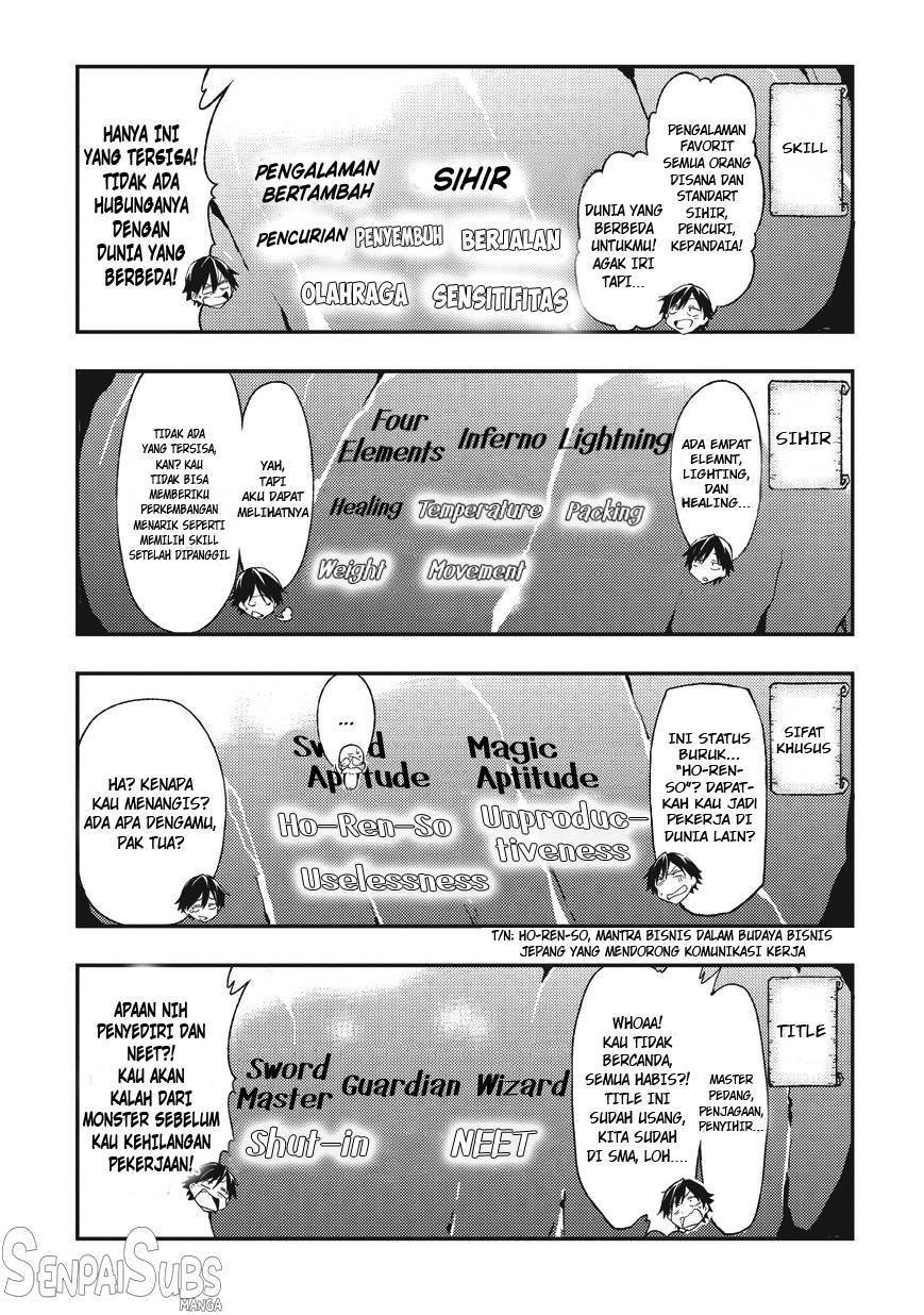 Hitoribocchi no Isekai Kouryaku Chapter 01 Bahasa Indonesia