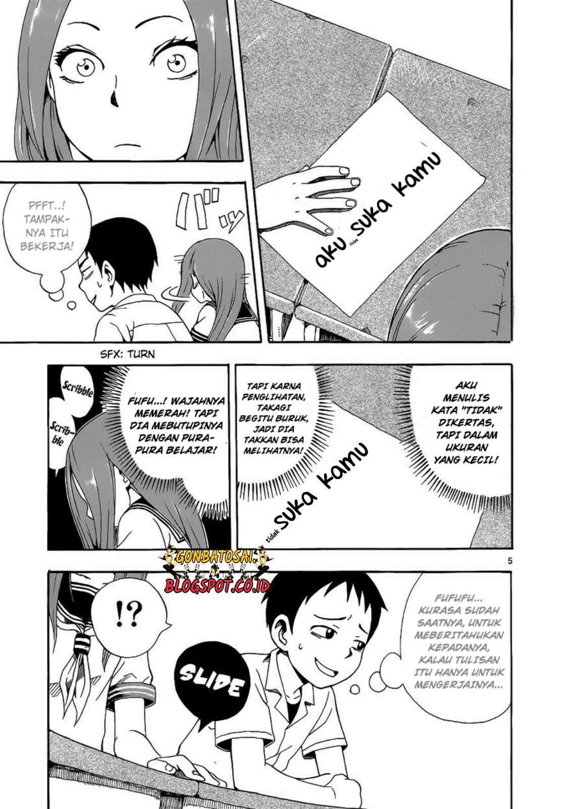 Karakai Jouzu no Takagi-san Chapter 17.5 Bahasa Indonesia