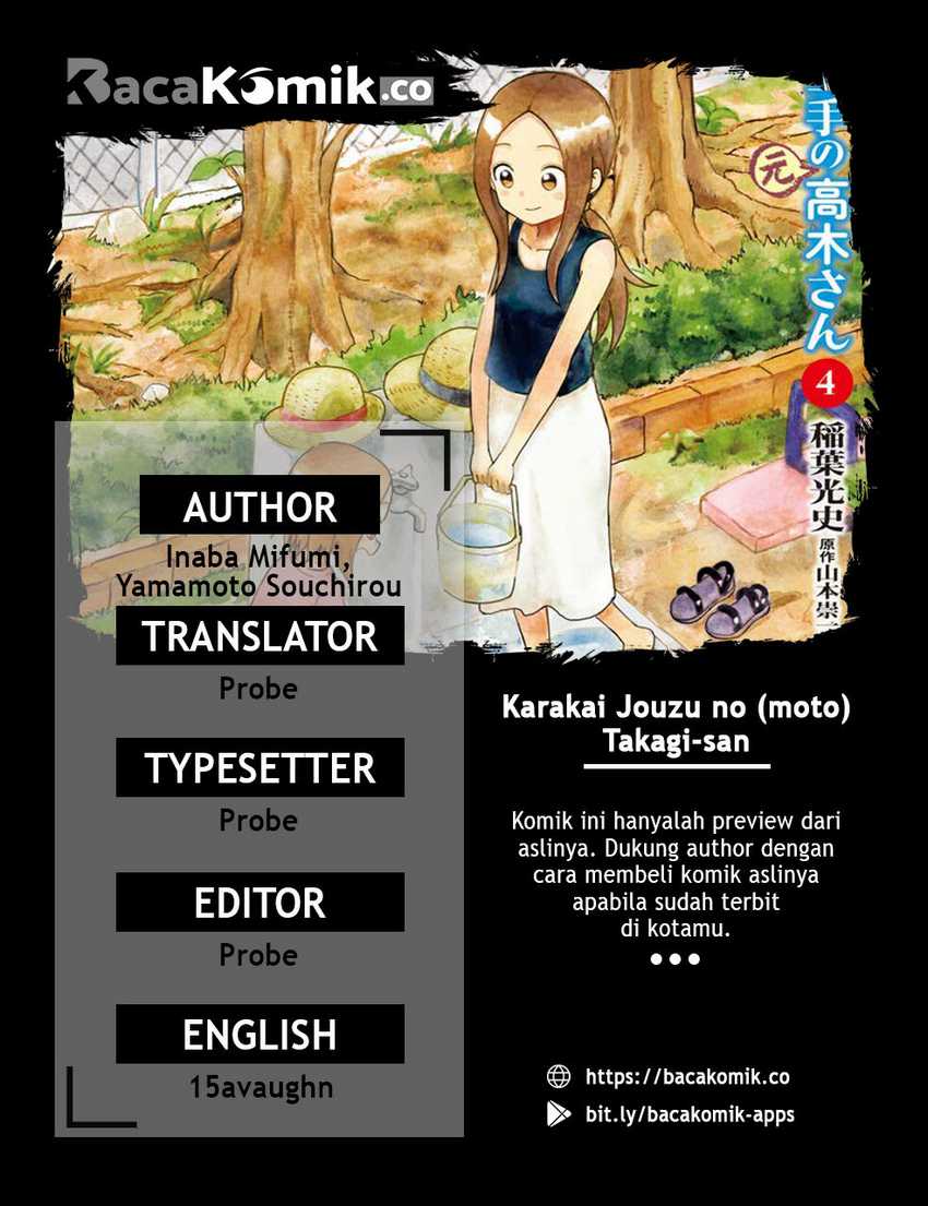 Karakai Jouzu no (Moto) Takagi-san Chapter 50 Bahasa Indonesia