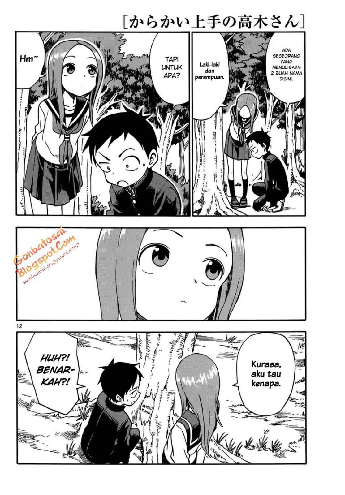 Karakai Jouzu no Takagi-san Chapter 40 Bahasa Indonesia