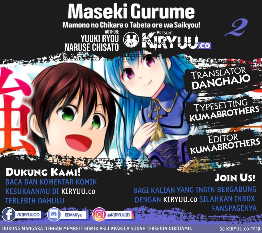 Maseki Gurume: Mamono no Chikara o Tabete Ore wa Saikyou! Chapter 02 Bahasa Indonesia
