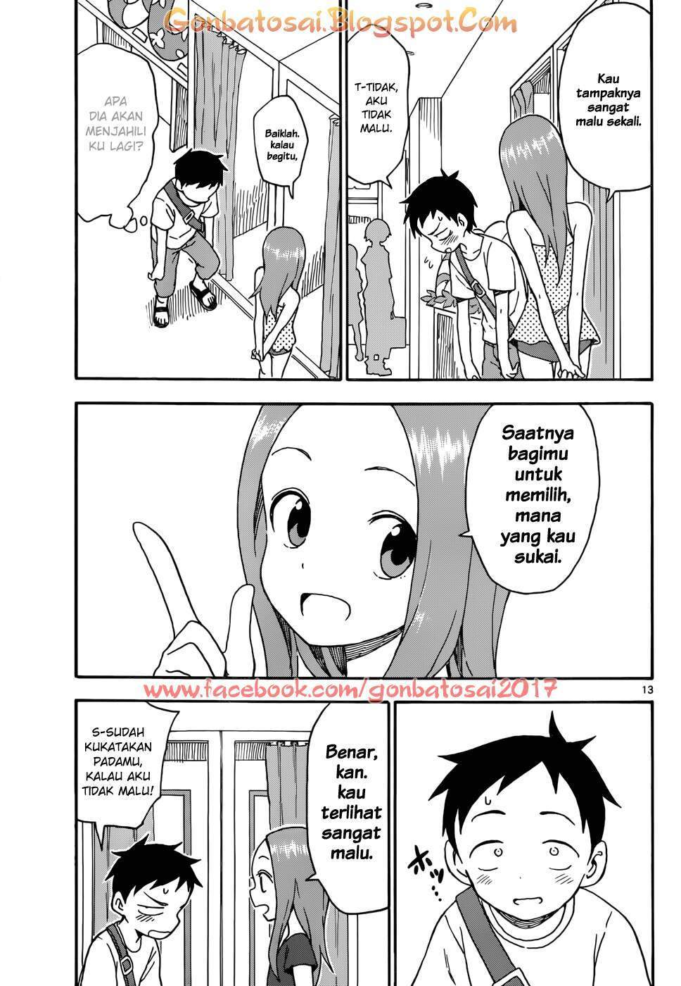 Karakai Jouzu no Takagi-san Chapter 39 Bahasa Indonesia