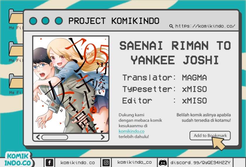 Saenai Riman to Yankee Joshi Kousei Chapter 04 Bahasa Indonesia