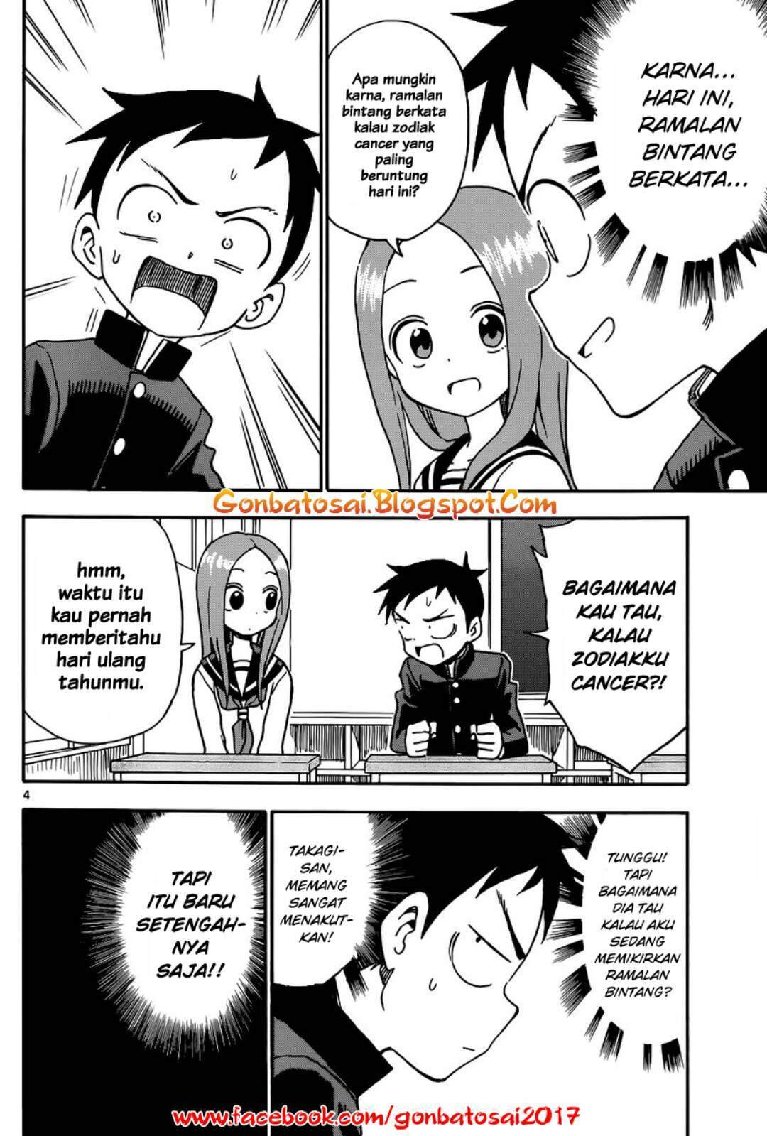 Karakai Jouzu no Takagi-san Chapter 36 Bahasa Indonesia