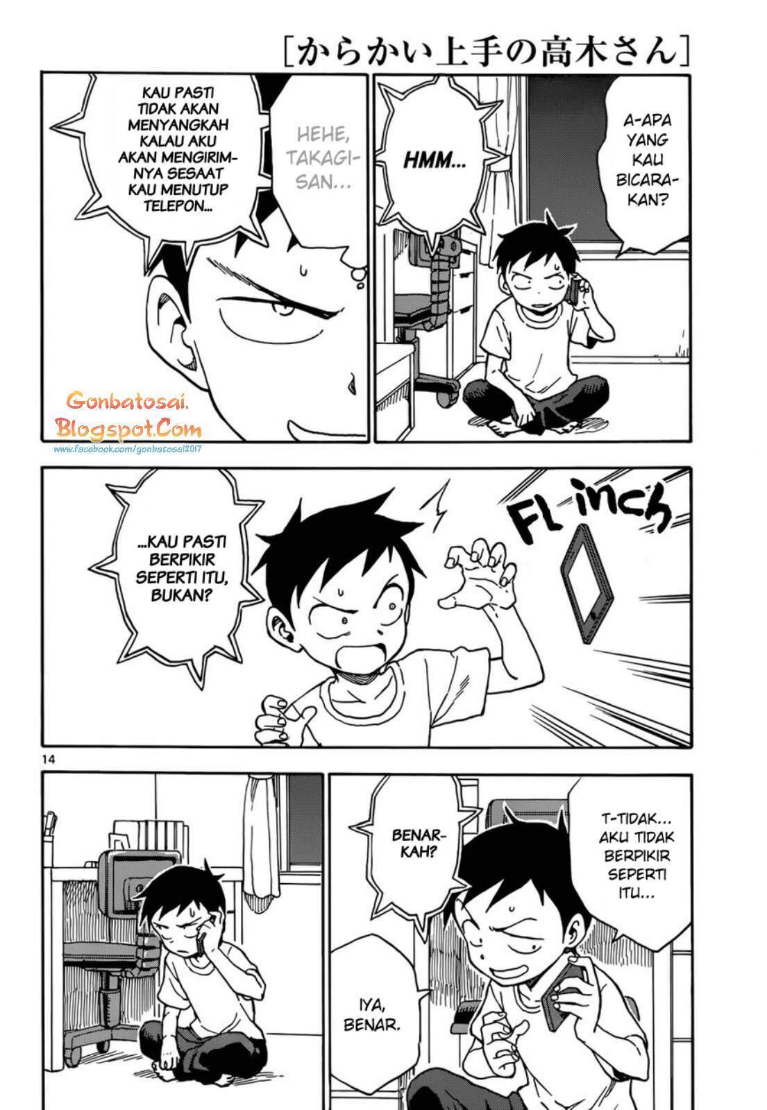 Karakai Jouzu no Takagi-san Chapter 43 Bahasa Indonesia